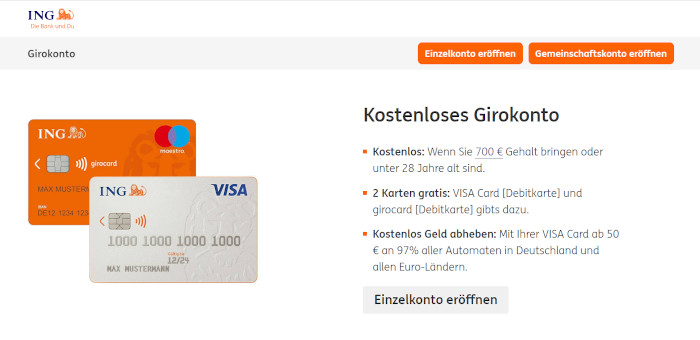 Kostenloses Girokonto Mit Visacard - Mobilebanking.de